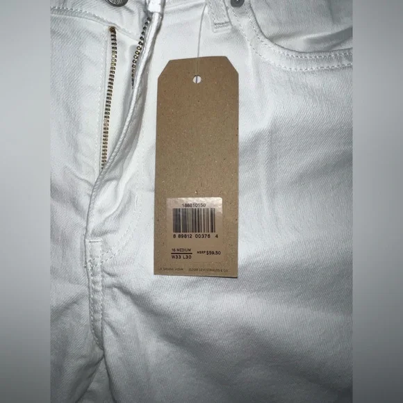 White Levis 711 skinny jeans - Picture 5 of 6